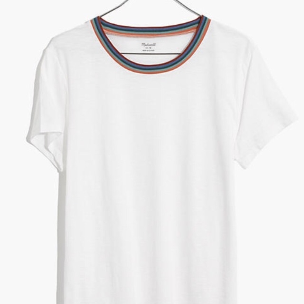 Madewell Whisper Cotton Ringer Tee /Burbank Stripe
